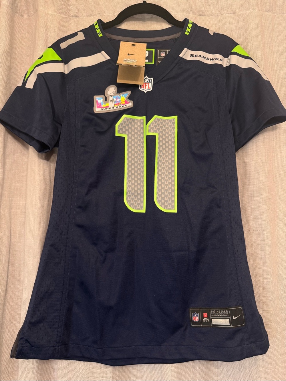 NWT Nike Seattle Seahawks Jaxon Smith-Njigba #11 Super Bowl LX Jersey - Small